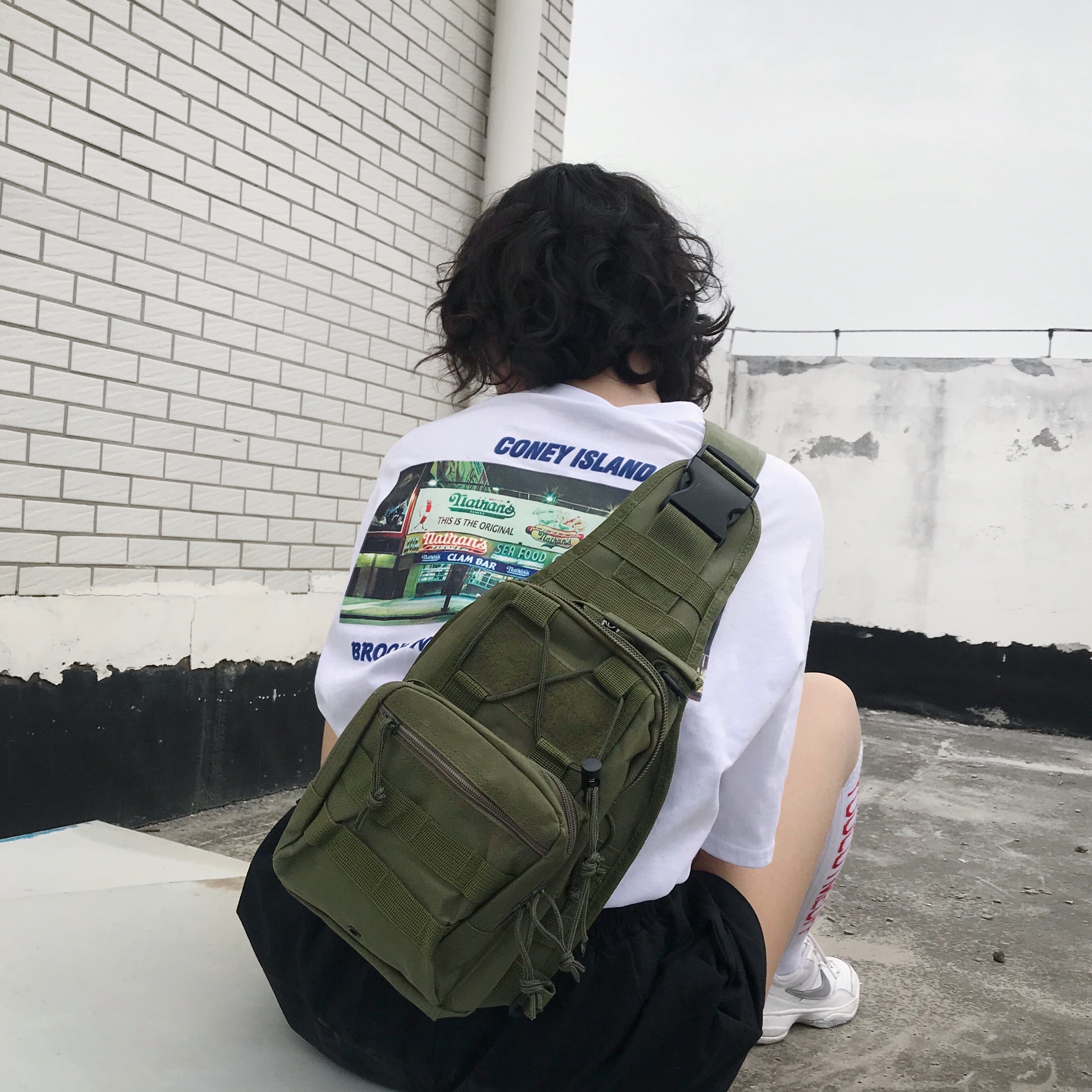 Unisex casual messenger bag KF908052