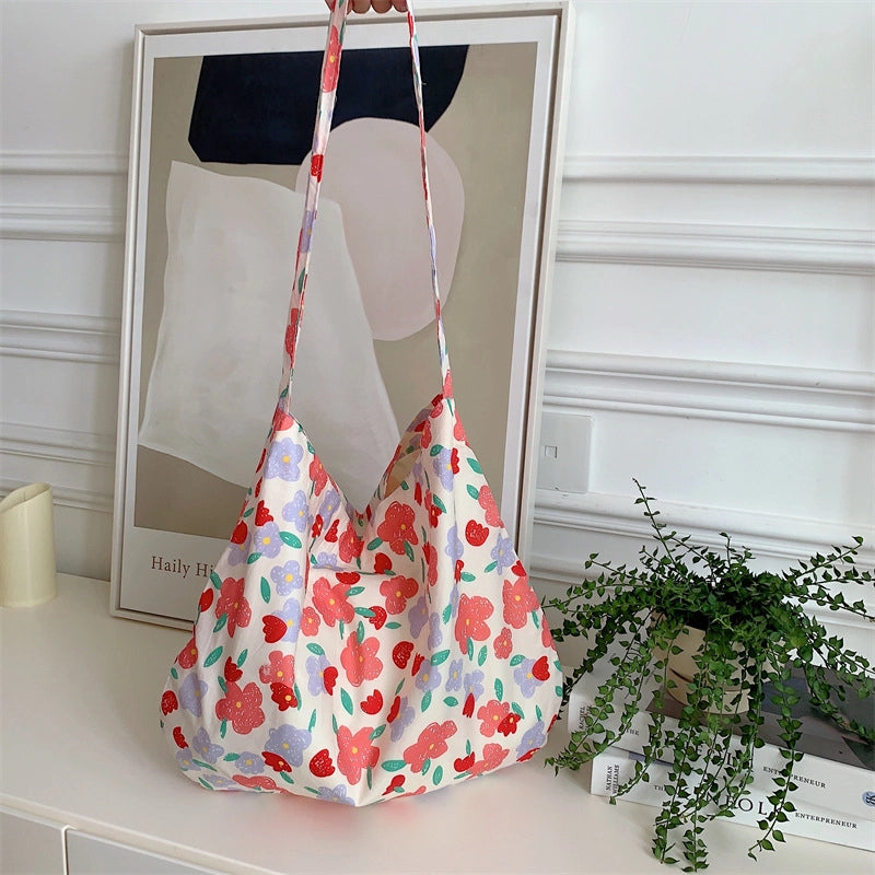 Fashionable Leopard Print Crossbody Bag Large Capacity Single Shoulder Shopping Bag Fashion Canvas Bag For Women Fashion