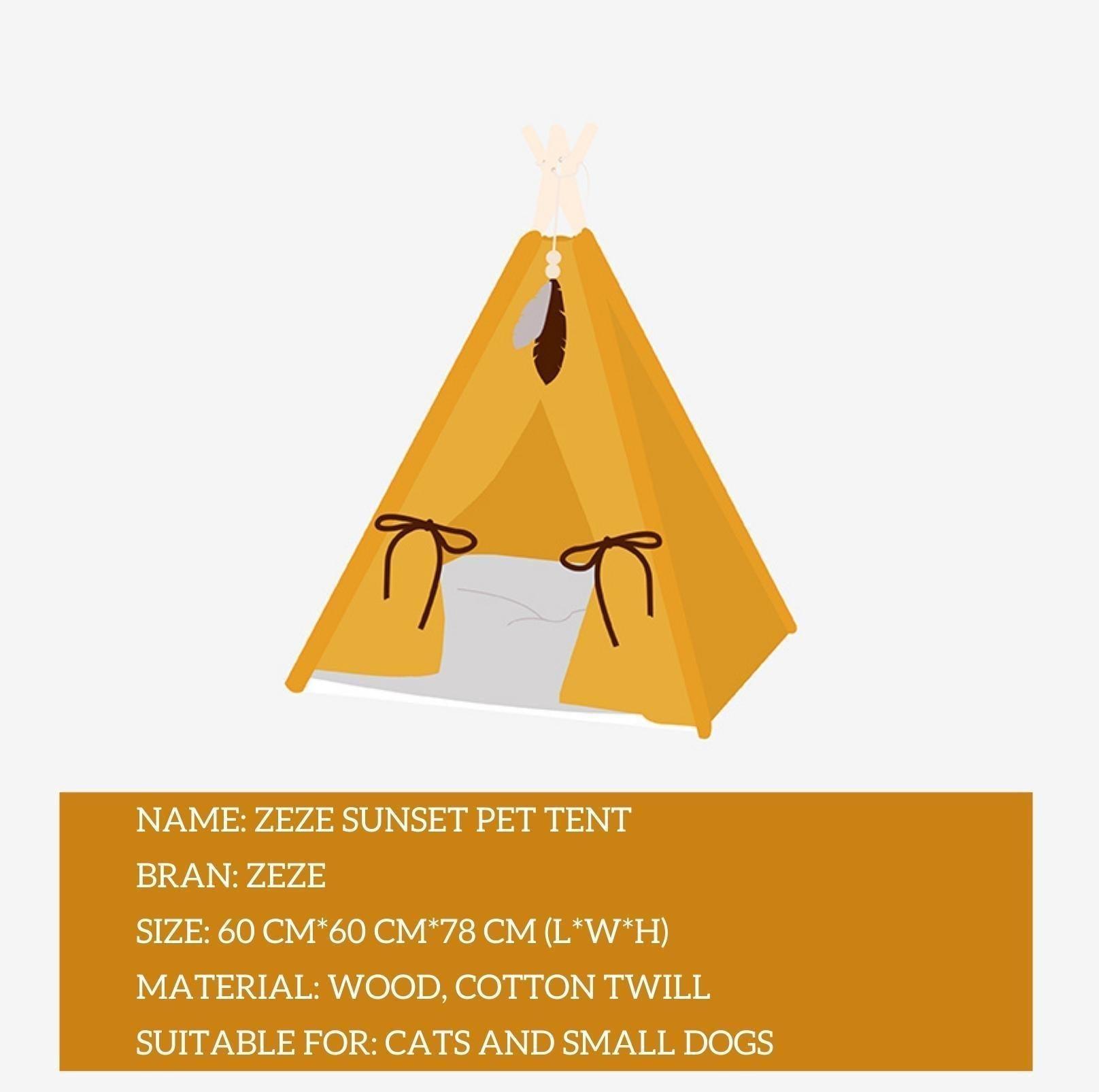 Sunset Tent For Pet Cat Bed  Dog Bed