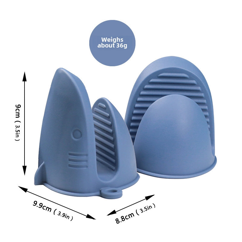 New High Temperature Resistant Shark Silicone Anti-scald Clip Oven Microwave Oven Heat Insulation Clip Bowl Clip Universal Clip Plate Artifact