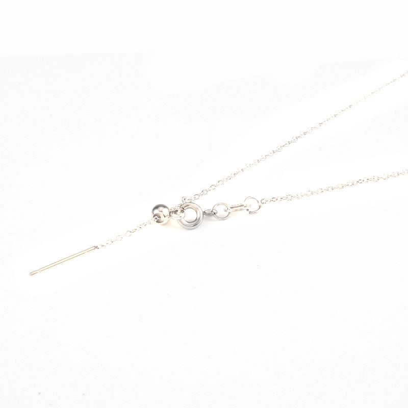 Fashion Solid Color Titanium Steel Plating Pendant Necklace 1 Piece