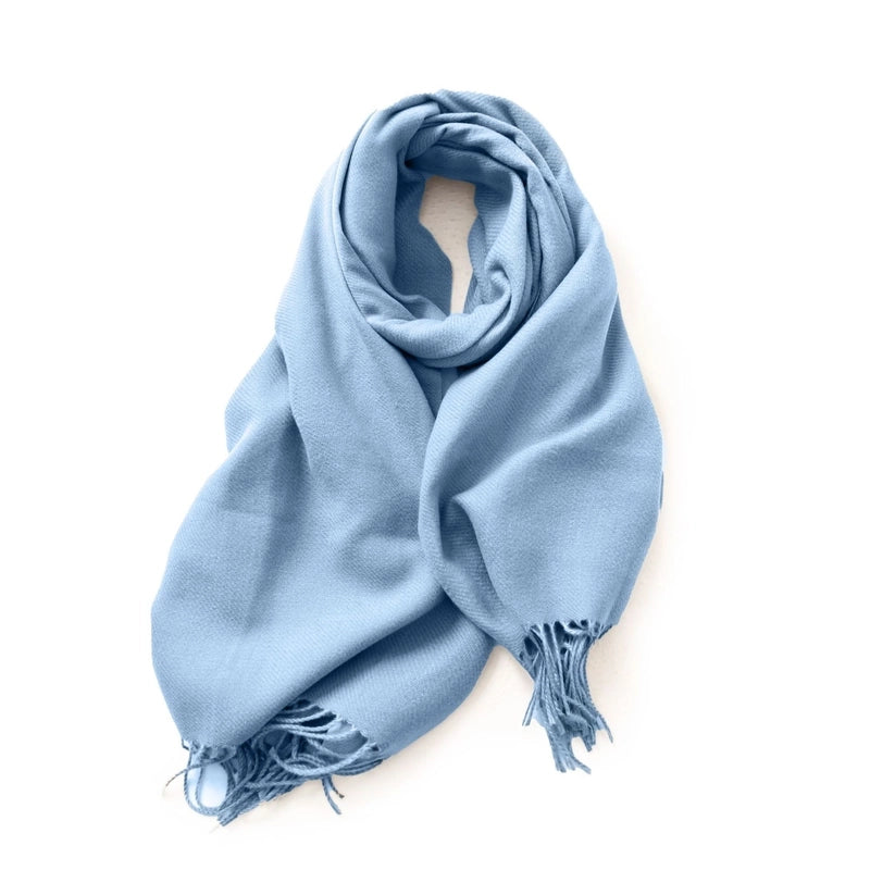 Women's Minimalist Solid Color Polyester Scarf