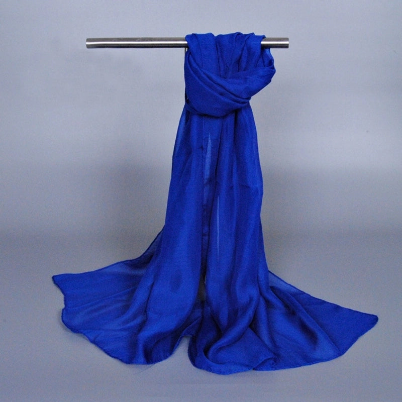 Women's Streetwear Solid Color Chiffon Scarves & Gloves