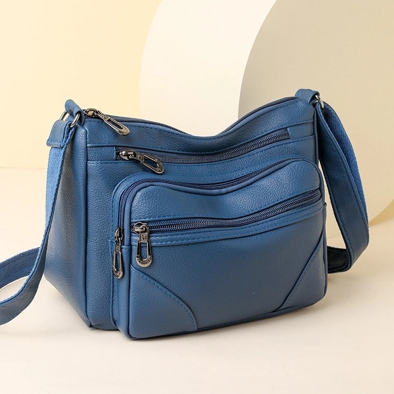 Women's Medium All Seasons Pu Leather Streetwear Square Bag