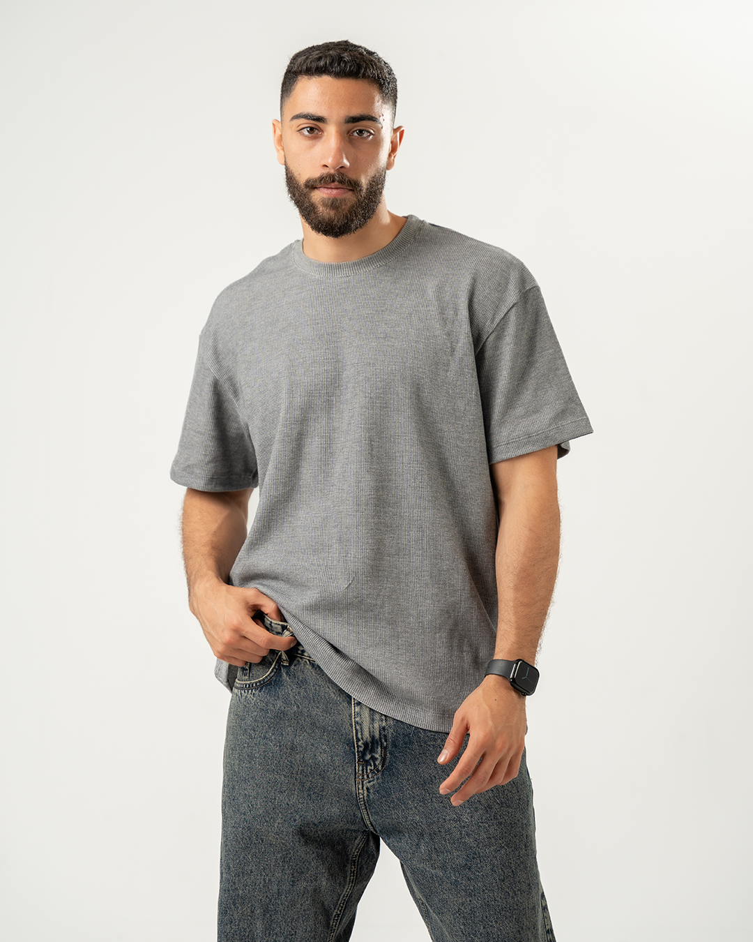 Men Jacquard T-shirt HalfSleeve