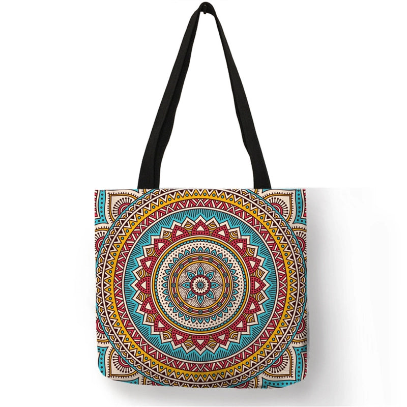 Women's Medium Polyester Geometric Basic Classic Style Square Open Shoulder Bag