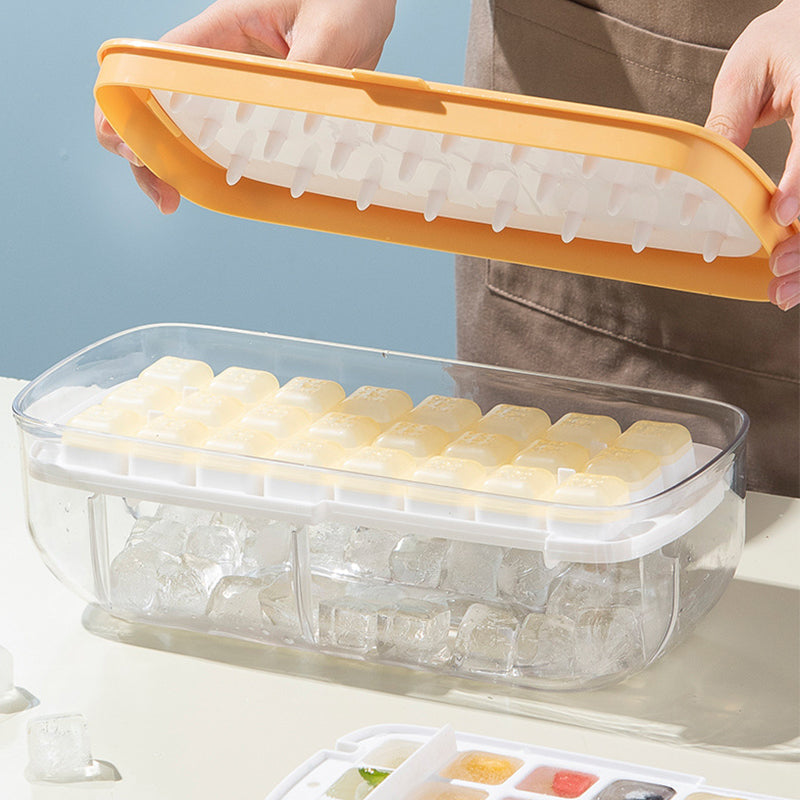 Press Type Ice Cube Maker