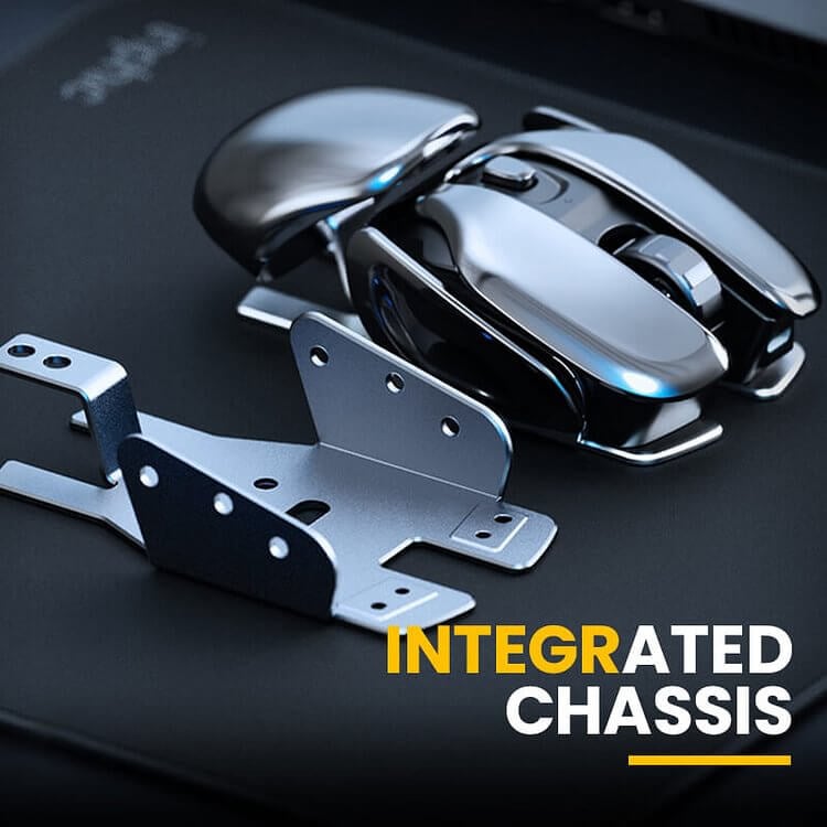 ⚡Hot Sale⚡Wireless Ergonomics Metal Mouse