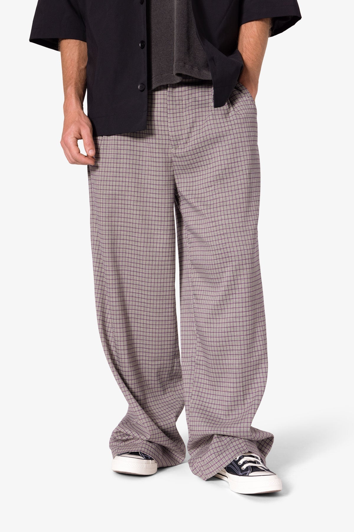 Wide Leg Trouser Pants - Taupe