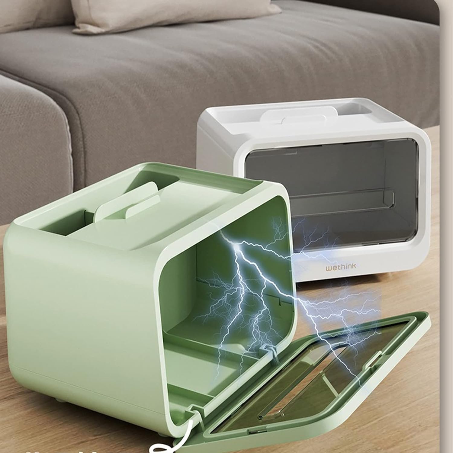 Multifunctional Tissue Box Holder with Stationery Remote Control Box