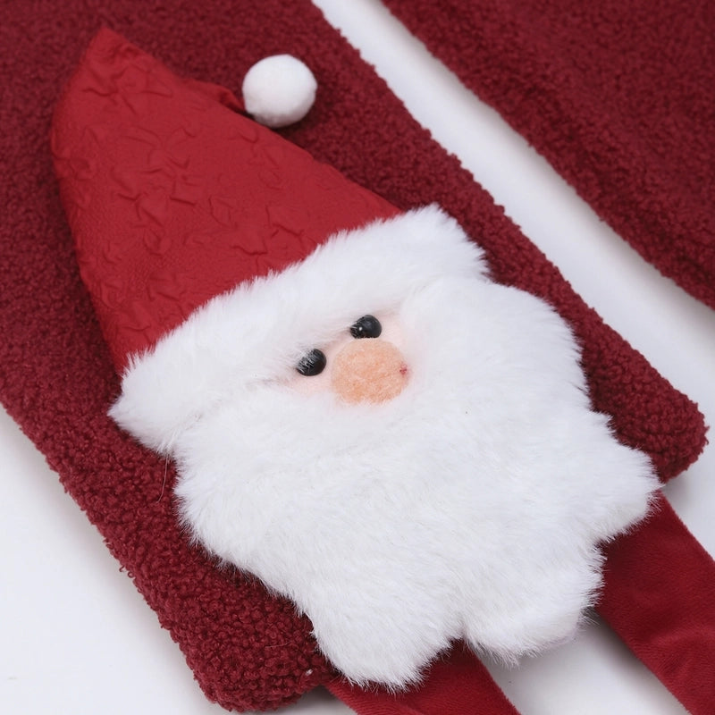 Women's Cute Sweet Santa Claus Cotton Scarf