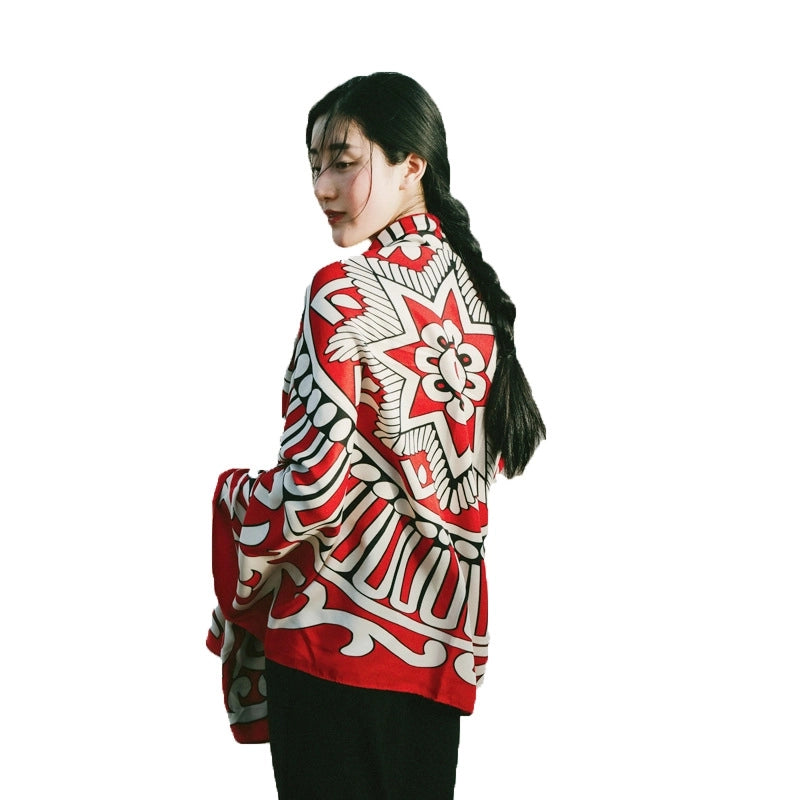Silk Scarf Women's Summer Seaside Beach Sunscreen Shawl Scarf Dual-use  Long Ethnic Style Plus Size Travel Silk Scarf