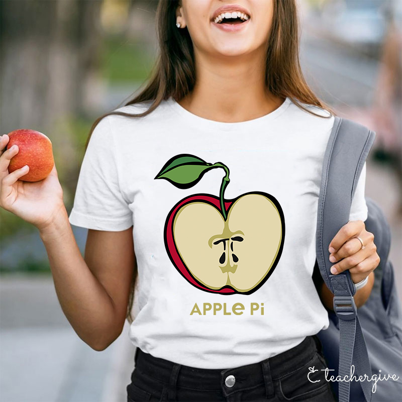 Apple Pi Day Teacher T-Shirt