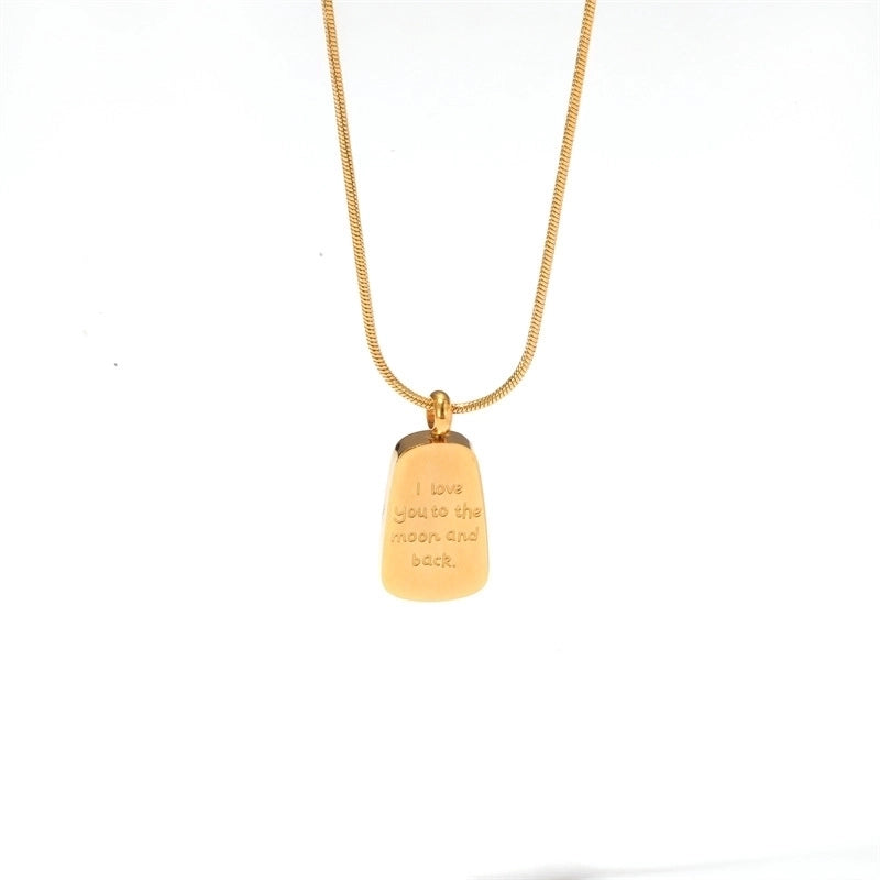 Minimalist Classic Style Heart Shape 304 Stainless Steel Patchwork Pendant Necklace
