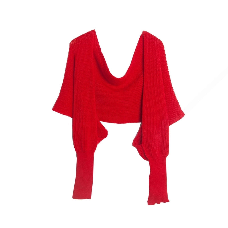 Unisex Casual Minimalist Solid Color Acrylic Shawl