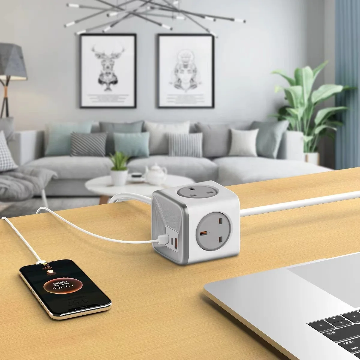 20W-UK  cube power strip