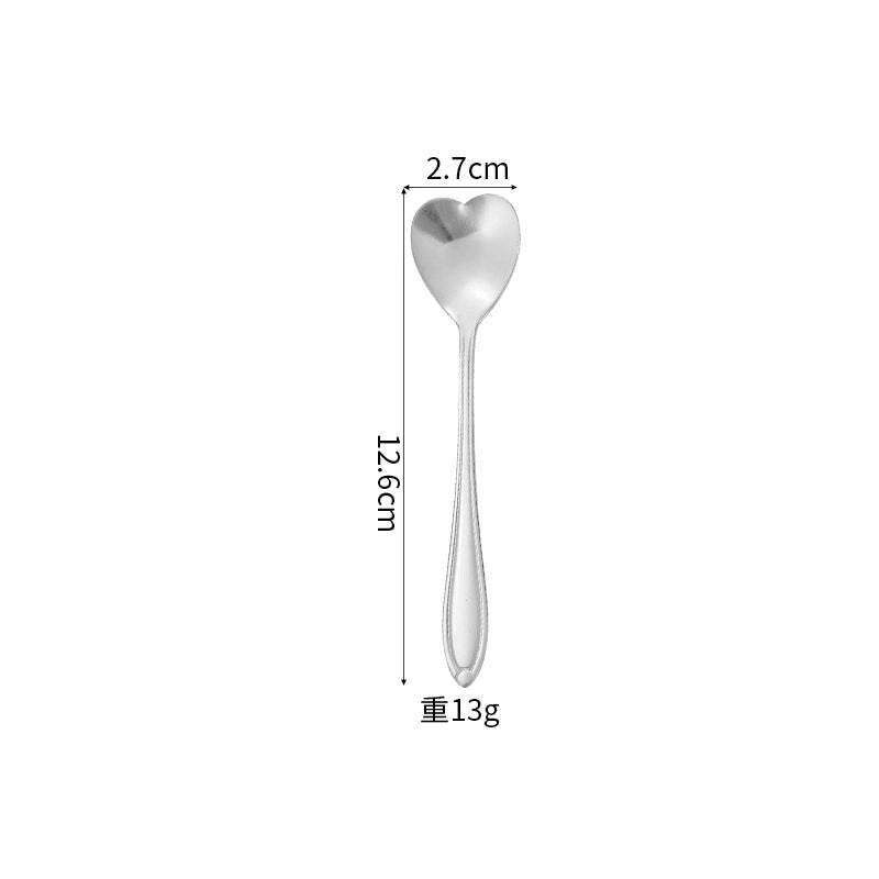 Casual Flower Stainless Steel Spoon 1 Piece