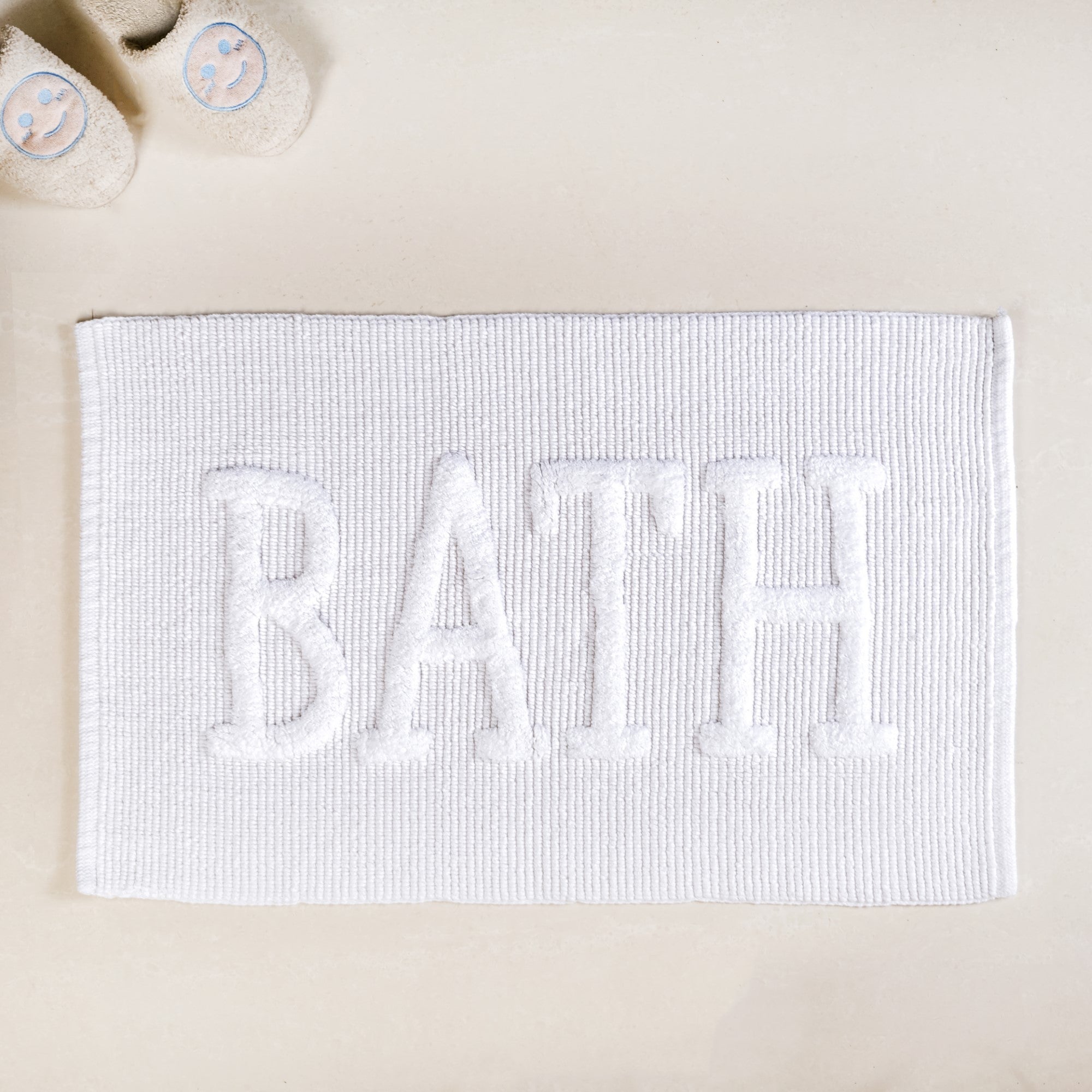 Handwoven Pure Cotton Bathroom Mat Large 32x20 Inch