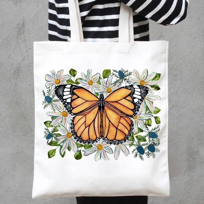 Women's Minimalist Butterfly Shopping Bags