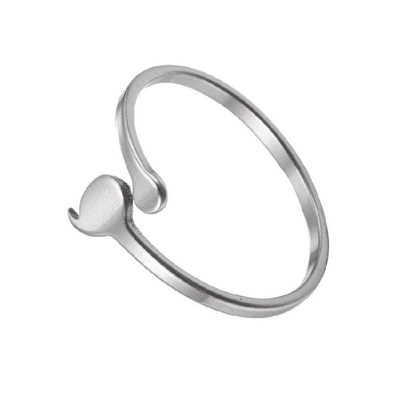 Fashion Geometric 201 Stainless Steel 18K Gold Plated Plating Open Ring