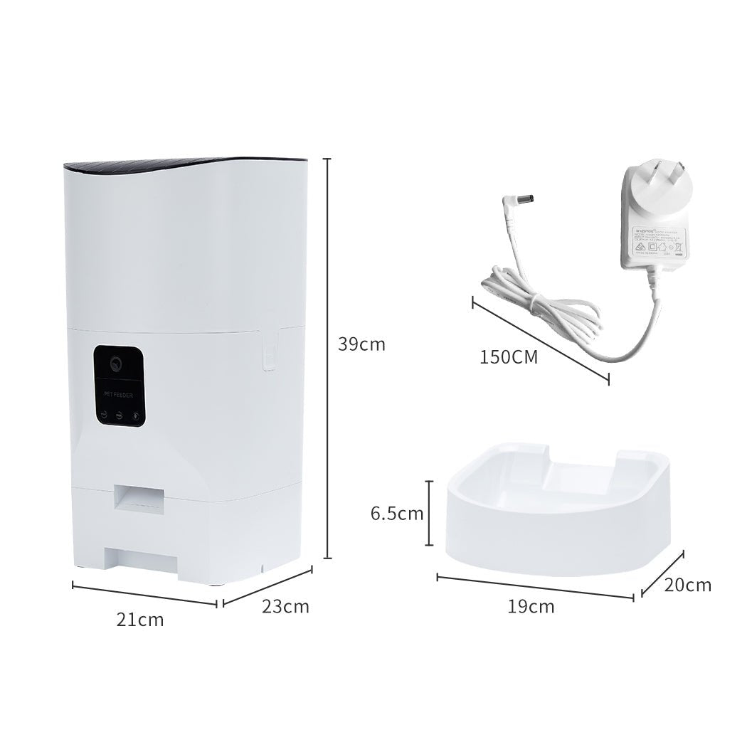 Smart Pet Feeder Food Dispenser Portable Remote Bowl With Camera