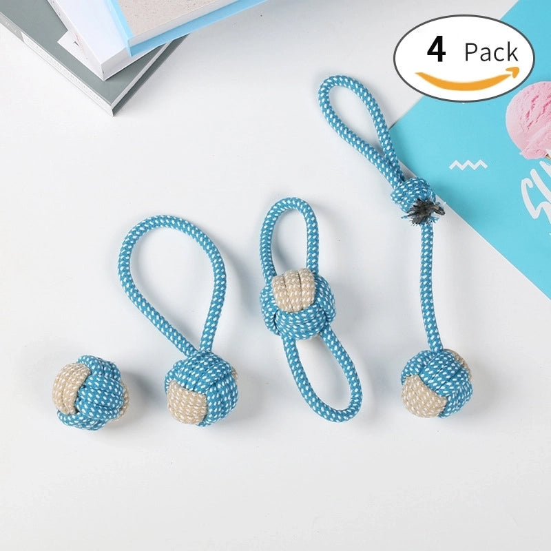 Minimalist Cotton Rope Solid Color Pet Toys