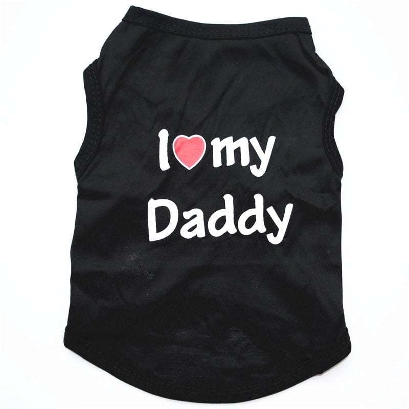 Casual Cotton Letter Pet Clothing