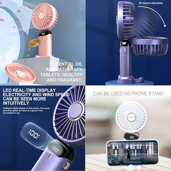 🔥LAST DAY 49% OFF-2024 New Upgrade LED Mini Handheld Fan