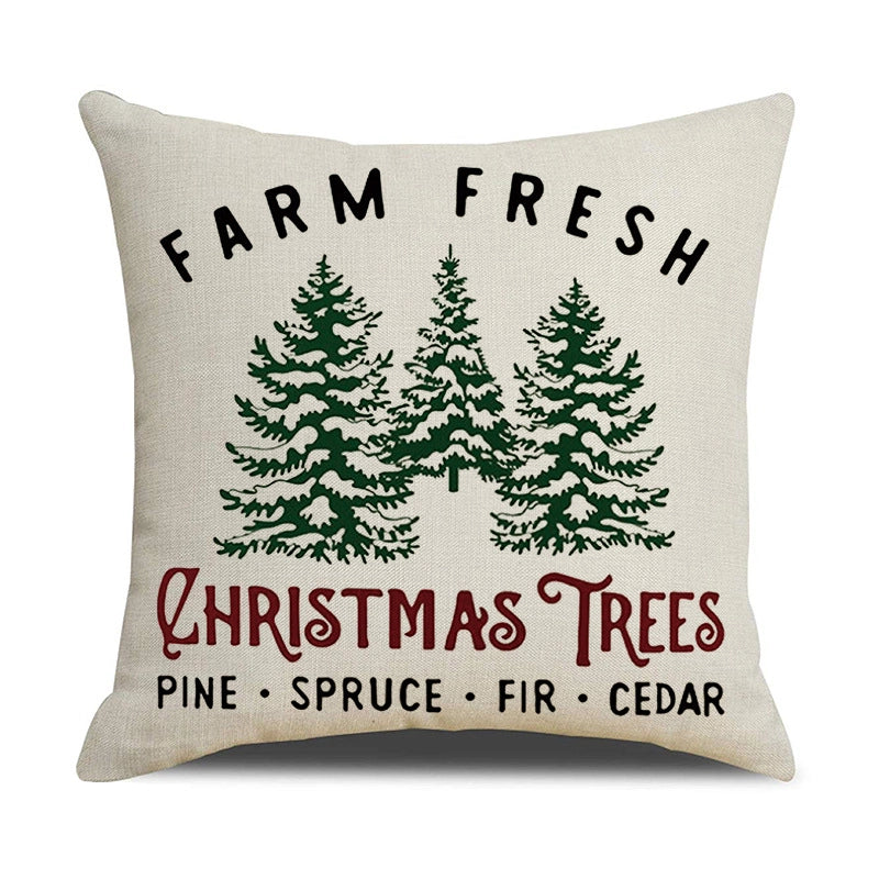 Fashion Letter Elk Polyester Pillow Cases