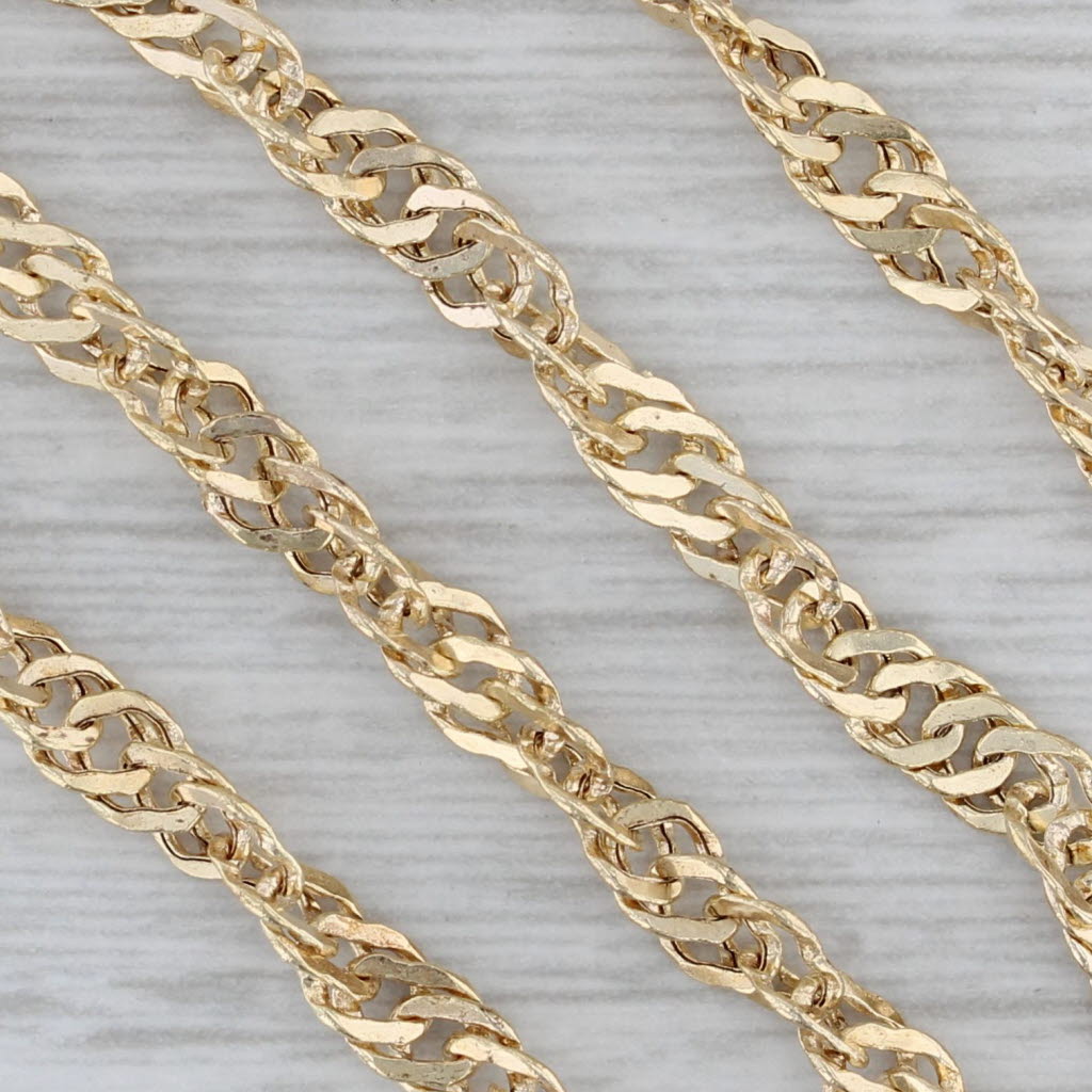 Singapore Chain Necklace 10k Yellow Gold 18 3.6mm