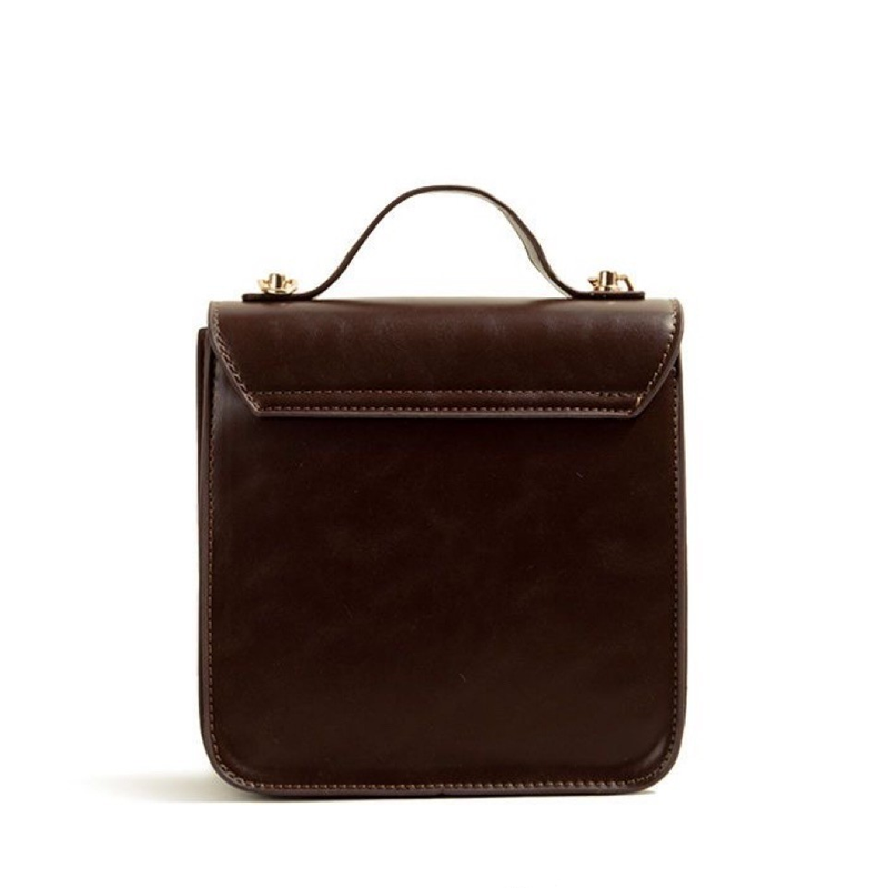 Retro Cambridge Style PU Leather Messenger Bag