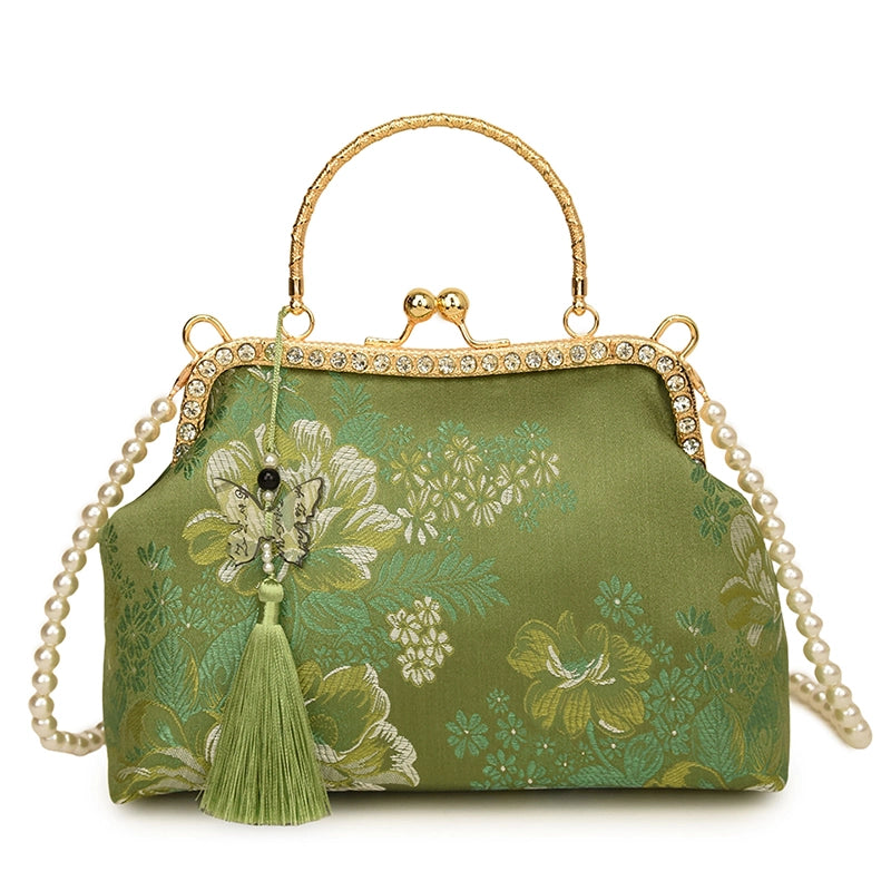 Retro Dinner Bag  Embroidery Handbag One Shoulder Bag