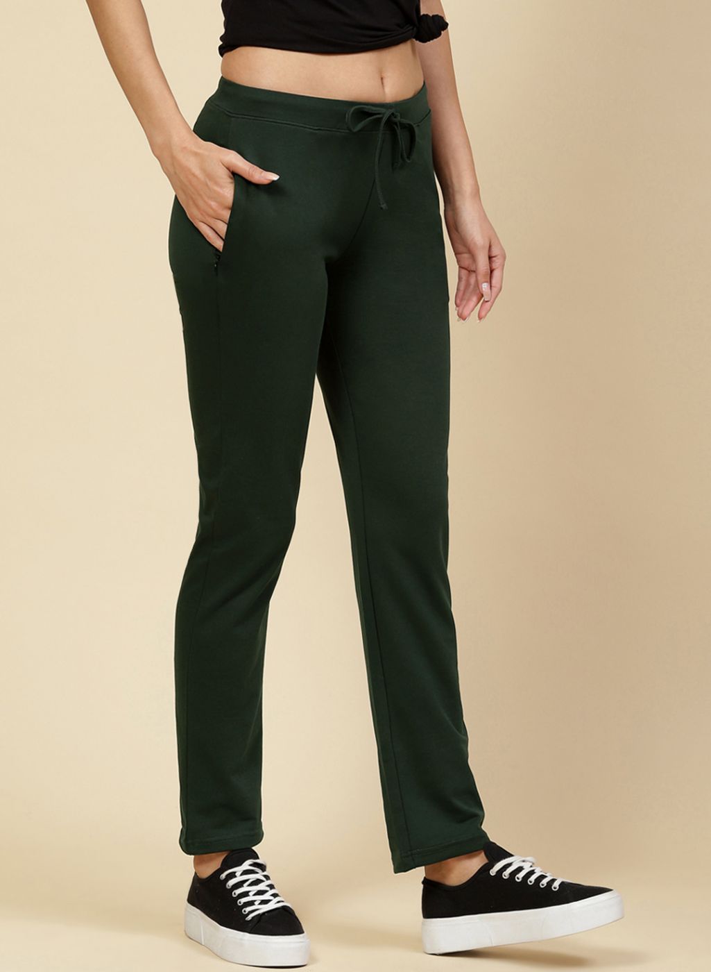 Women Green Regular Fit Lower