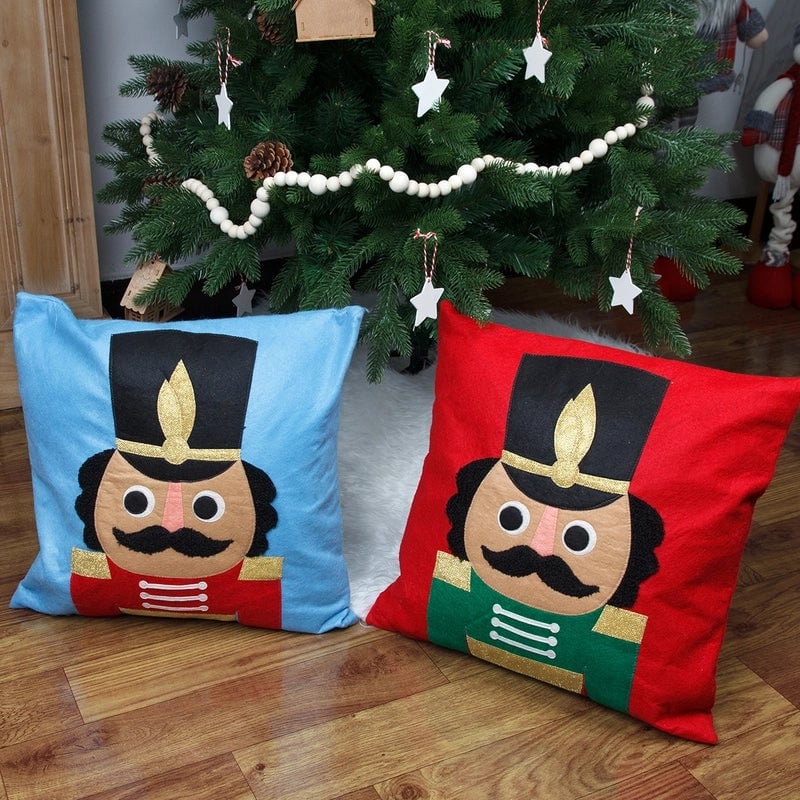 Christmas Cartoon Style Cute Soldier Felt Cloth Couch & Sofa Decor