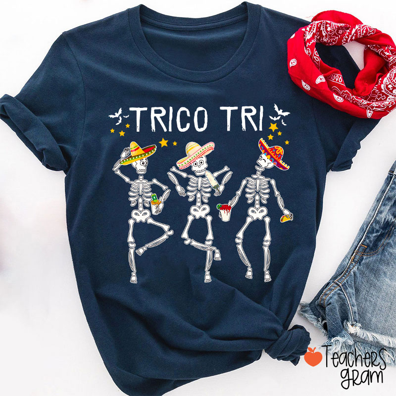 Trico Tri Halloween Spanish Teacher T-Shirt