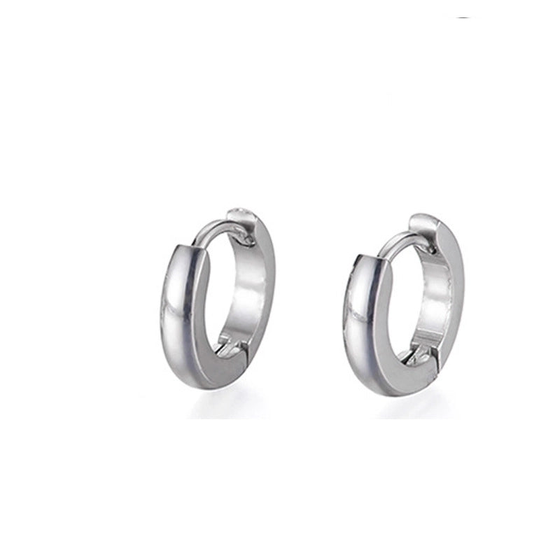 Minimalist Geometric Polishing Stainless Steel No Inlaid Stainless Steel Earrings