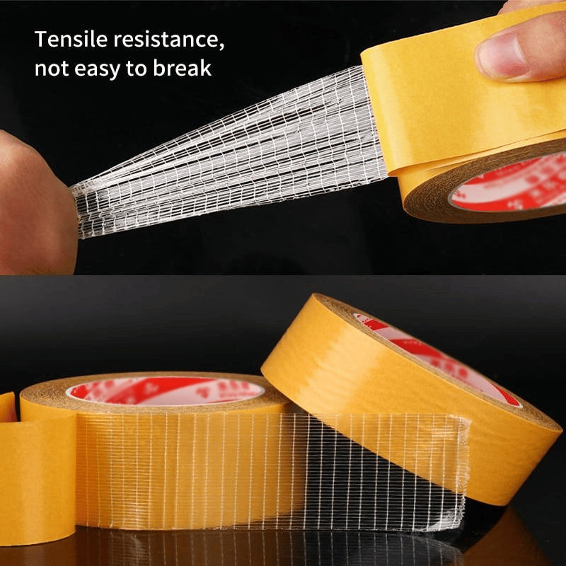 🔥Hot Sale-50% Off🔥Strong Adhesive Double-sided Gauze Fiber Mesh Tape