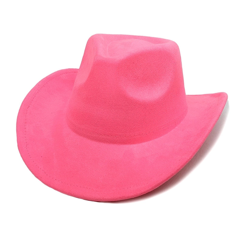 Women's Classic Style Solid Color Flat Eaves Fedora Hat