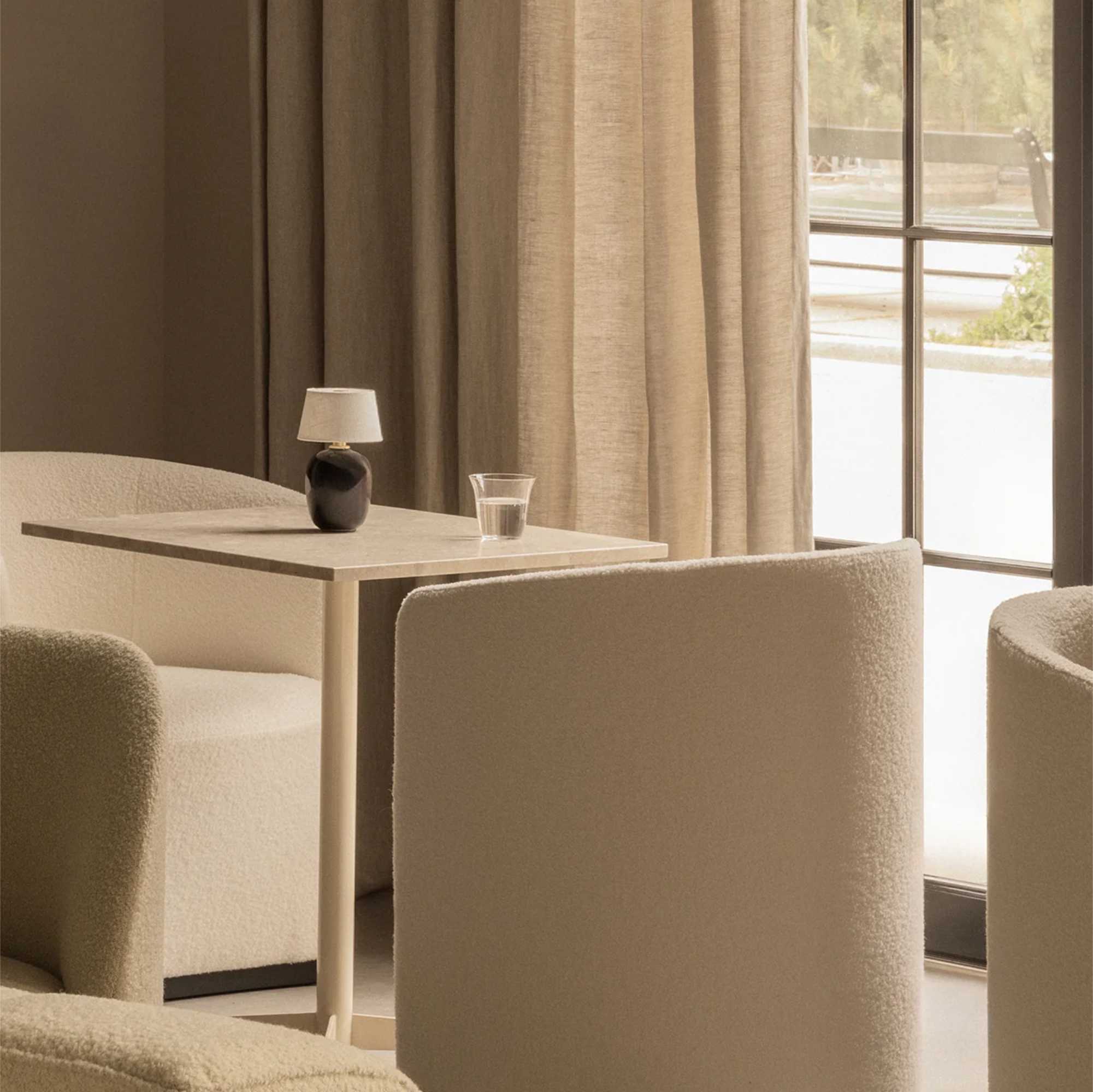 Copenhagen Torso portable table lamp. Black