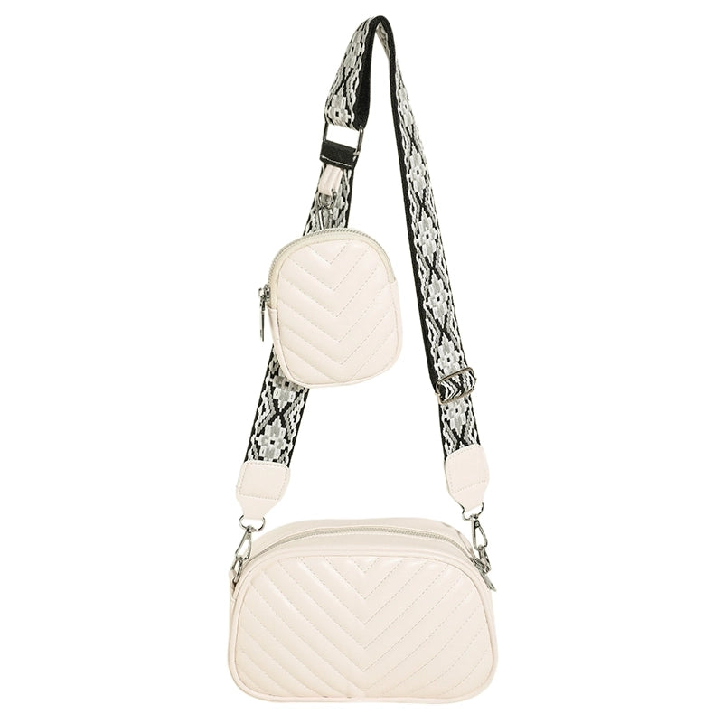 Women's Small Pu Leather Solid Color Basic Zipper Shoulder Bag Bag Sets