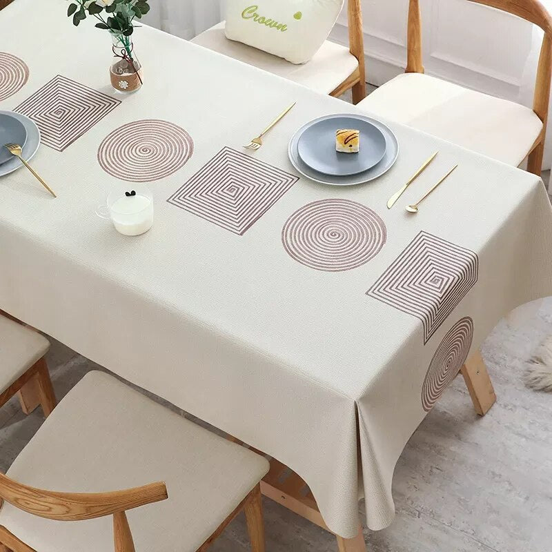 water and oil proof table cloth