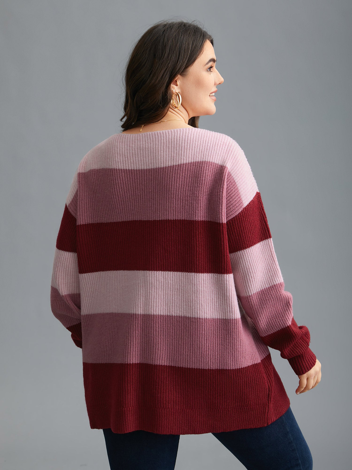 Supersoft Essentials Color Block Drop Shoulder Pullover