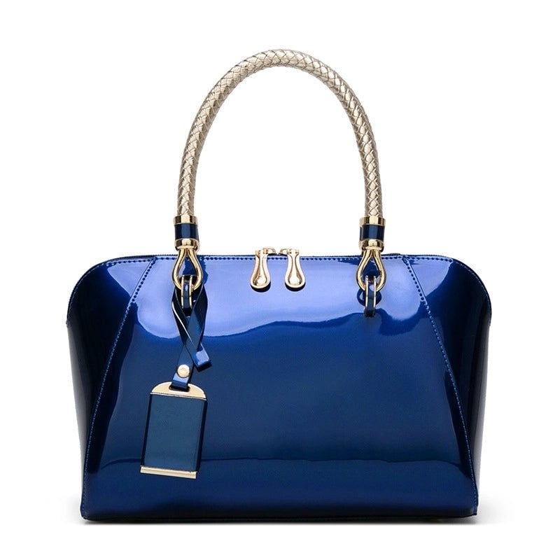 Fashion Shiny Patent Leather One-shoulder Handbags