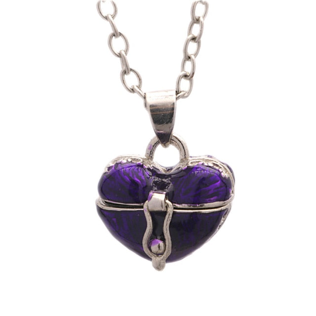 Heart Pill Case Necklace