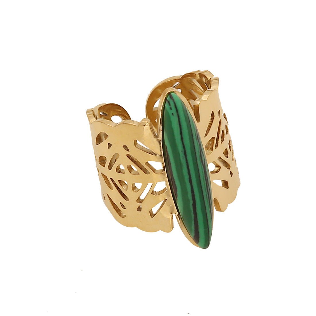 Retro Vintage Geometric Stainless Steel Electroplating Rings