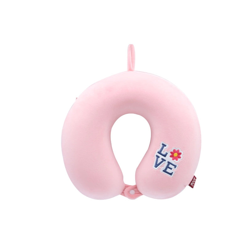 Cartoon Memory Cotton U-shaped Pillow Leisure House Travel Office Neck Pillow Slow Rebound Aircraft Travel Neck Pillow