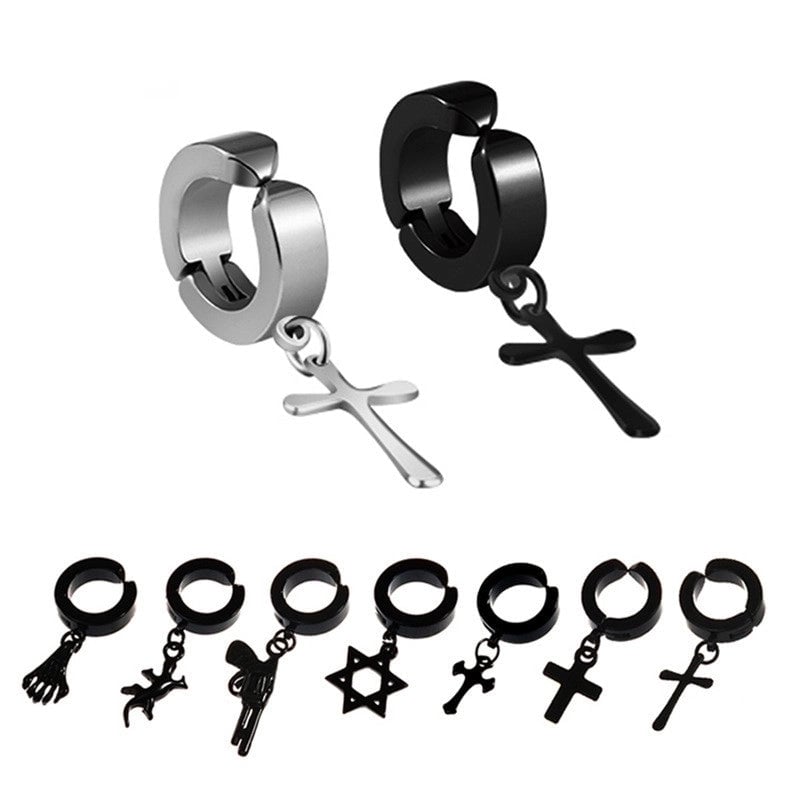 Minimalist Geometric Titanium Steel Earrings Ear Studs Plating Stainless Steel Earrings