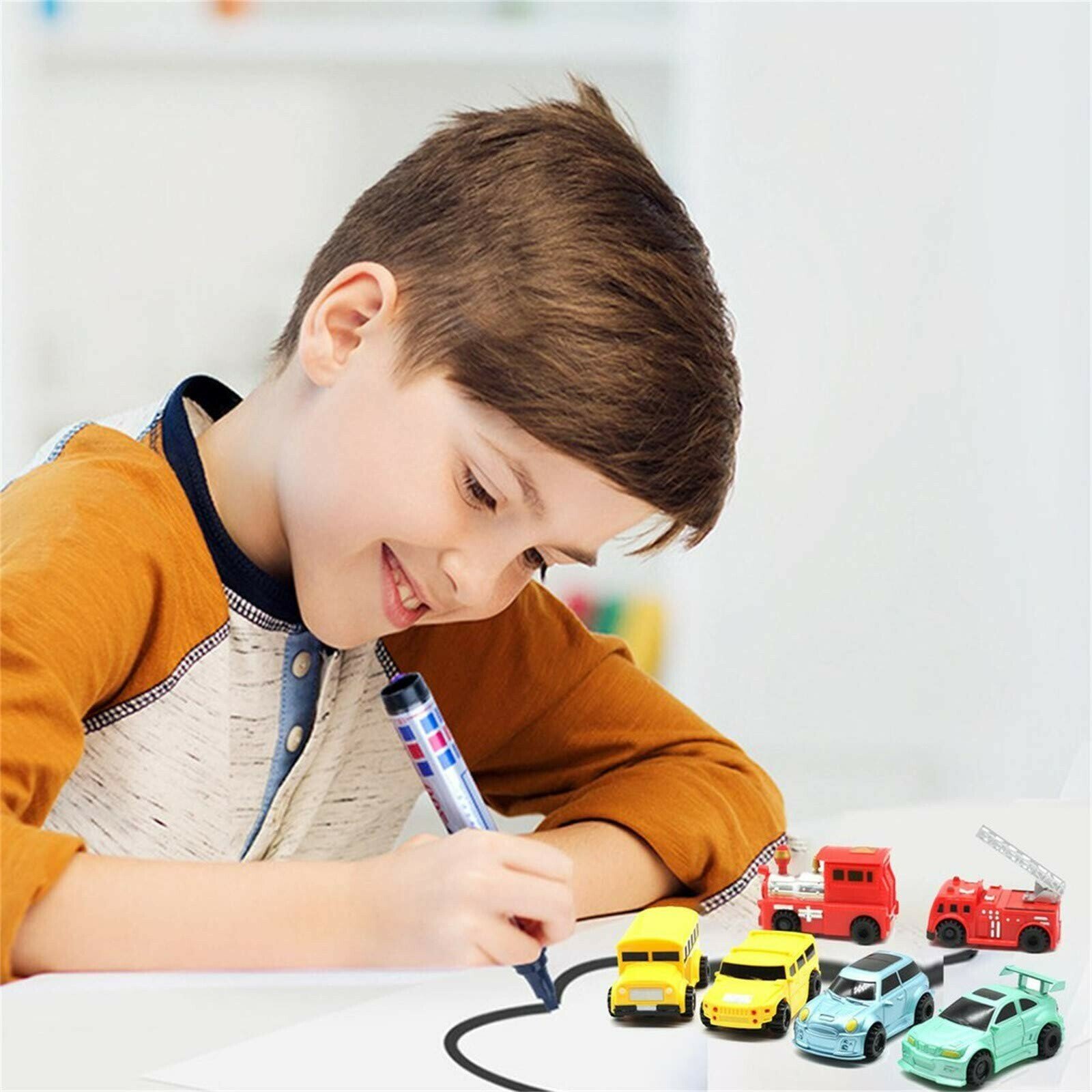 Only one-time sale throughout the year Sale-🔥47% OFF🔥)Magic Inductive Truck Toy Follows Line Drawn  Toy Vehicles Gift for Kids & Children