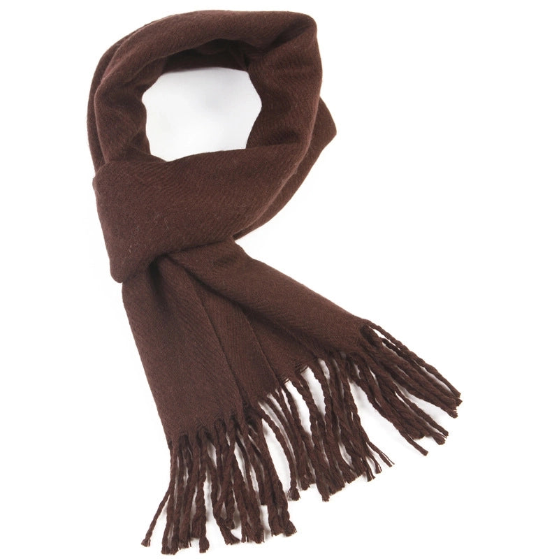 New Autumn And Winter Solid Color Imitation Cashmere Ladies Scarf Taobao Best Selling Gifts Yiwu Factory Direct