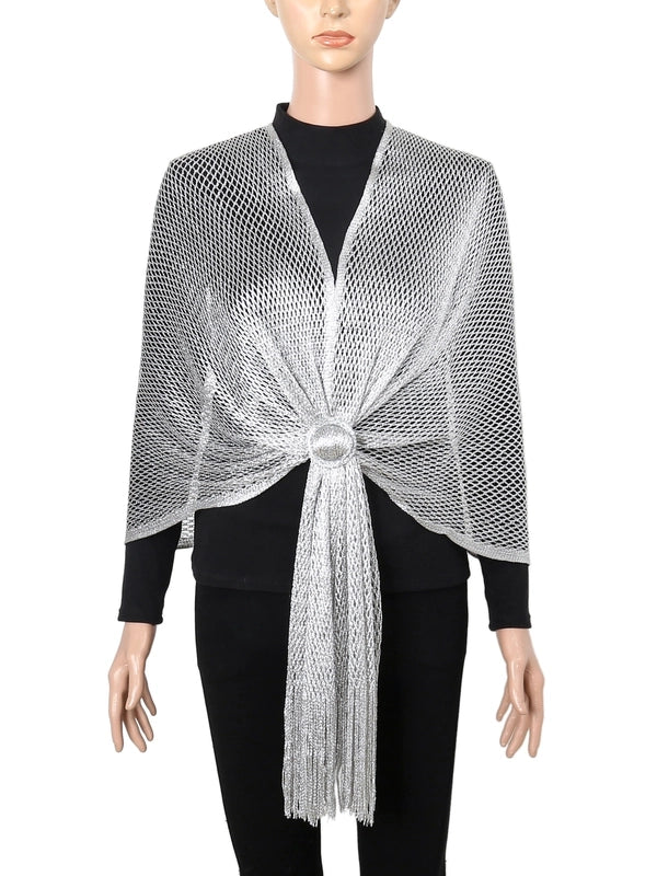 Women's Classic Style Solid Color Polyester Solid Color Shawl